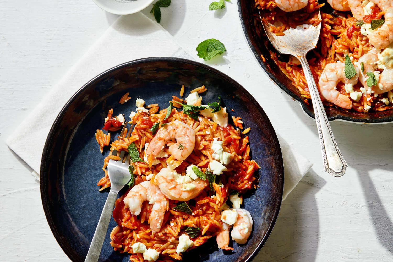 Orzo Skillet with Shrimp and Feta | The Kitchn